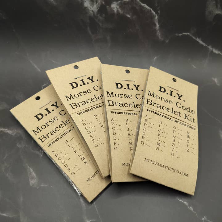 MorseLeather Co. - Wholesale DIY Craft Kit - Kids - DIY Kit Morse Code Bracelet - Stretchy Bracelet7