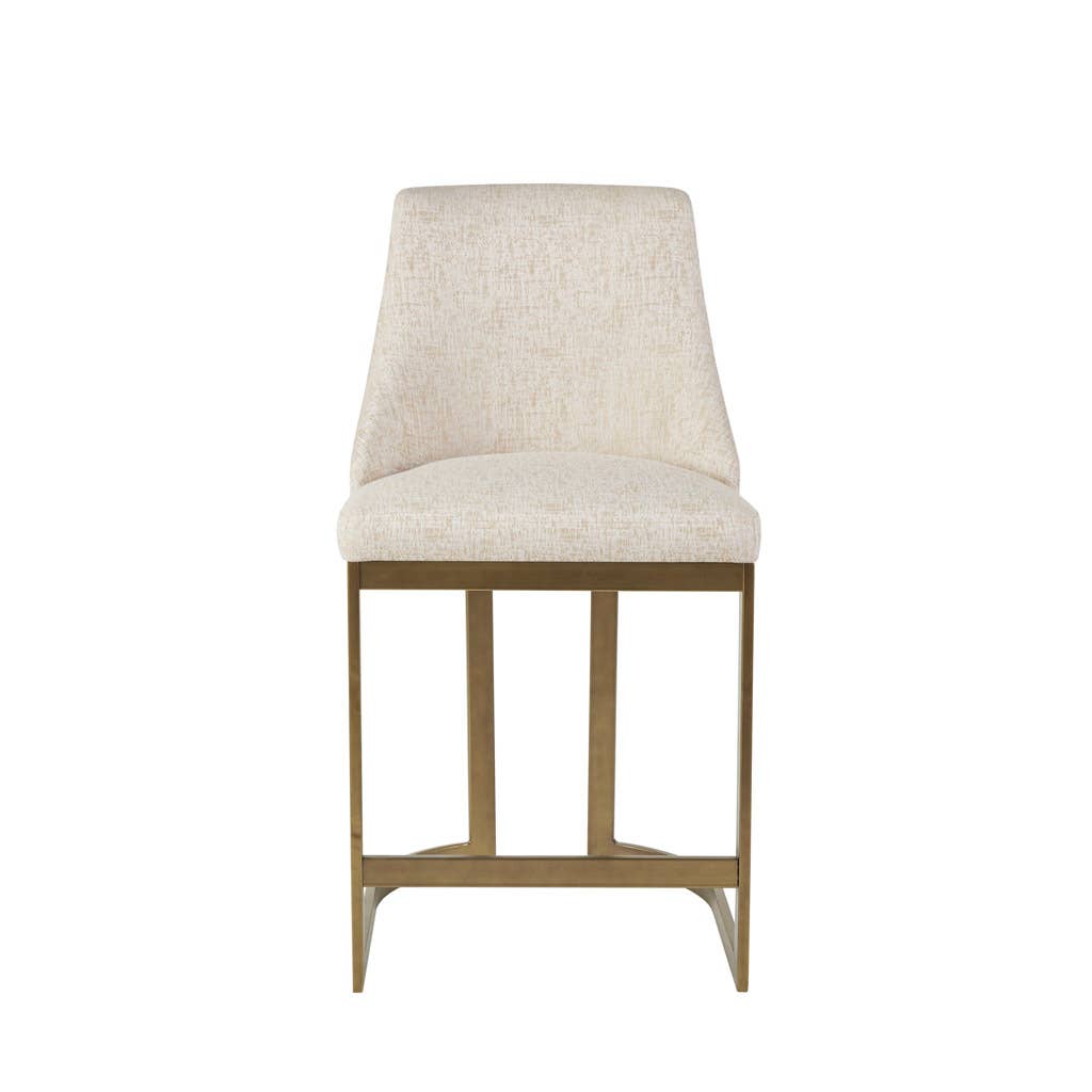 Olliix - Wholesale Stool - Rounded Back 26"H Upholstered Counter Stool Barstools, Cream2
