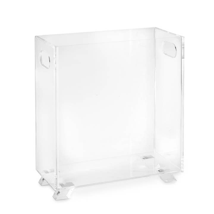 Huang Acrylic - Wholesale Magazine Rack - Clear Magazine Holder/Wastebasket2