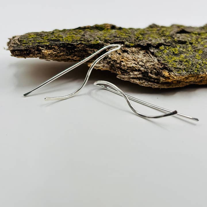 Rachel Renee Jewelry - Wholesale Dangle Earrings - FLORA Mini Tendril Threaders and Ear Climbers 2