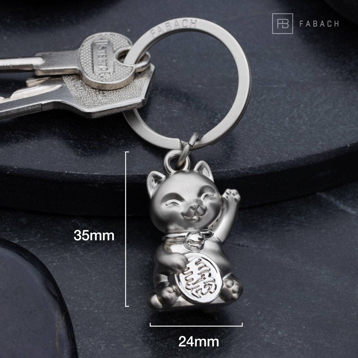 FABACH – Die Schlüsselanhänger-Schmiede - Wholesale Keychain - Unisex - Lucky cat waving cat keychain “Maneki Neko” - cute lucky cat cat pendant - cat lucky charm12