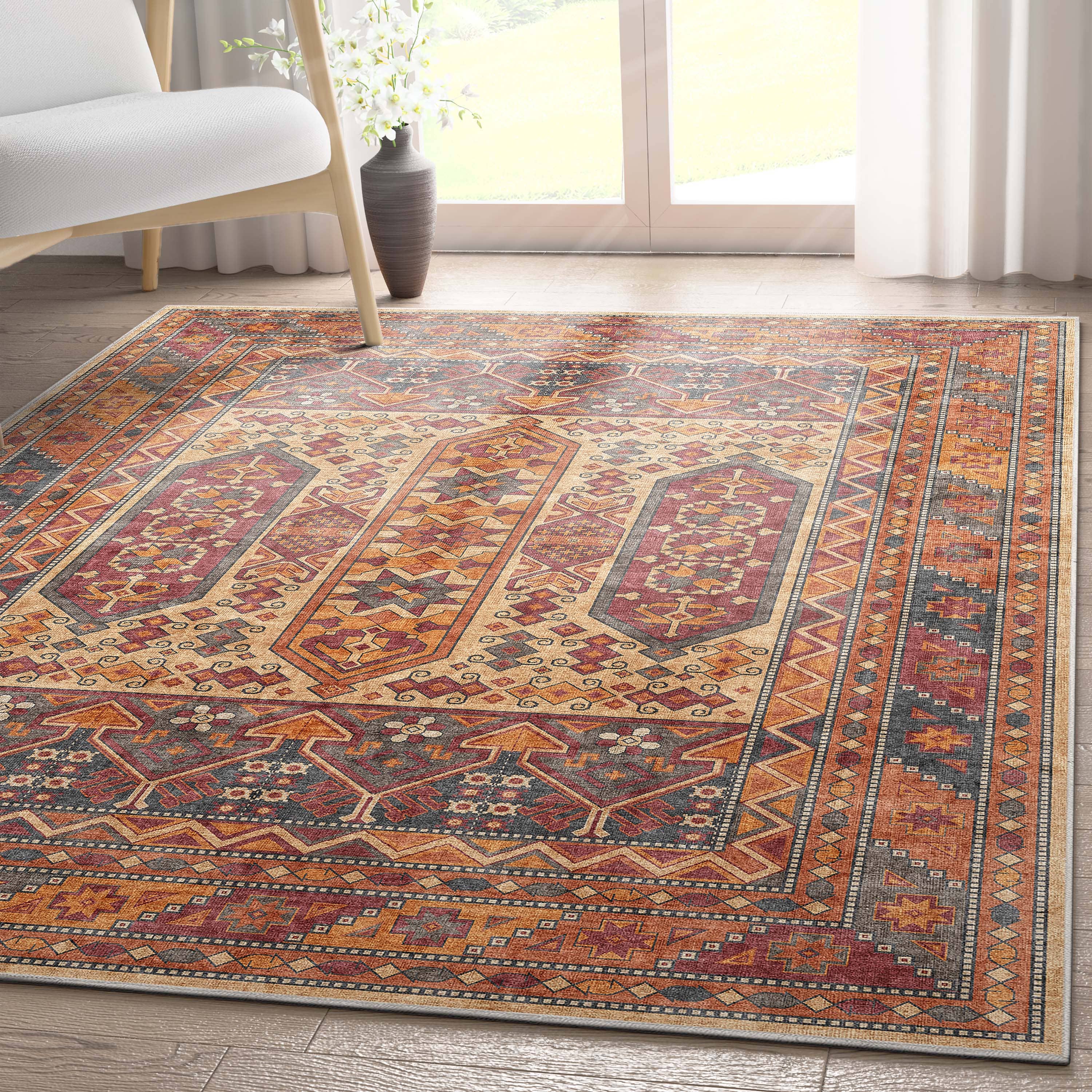 Well Woven – Tapete por atacado – Tapete Praha Vintage Global Tribal de Tecido Plano4