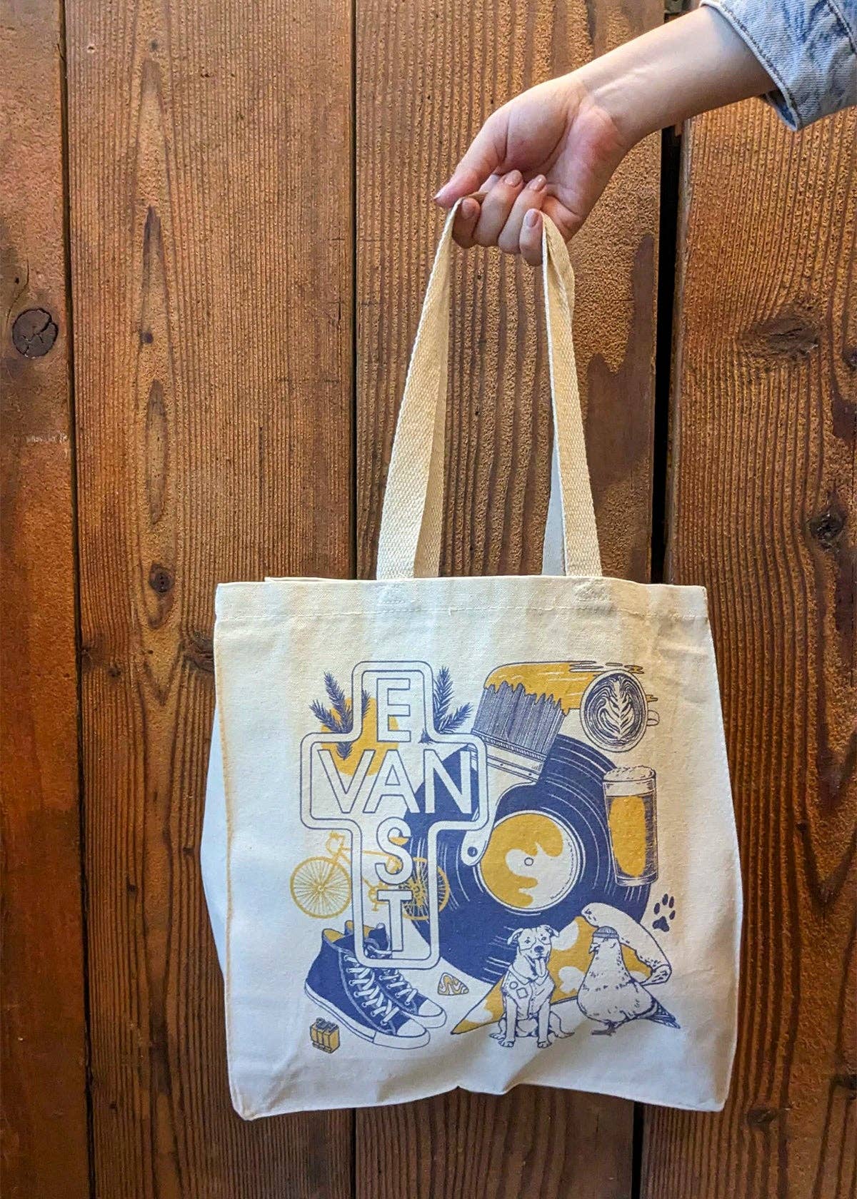 Porchlight Press Letterpress – Sacola - Unissexo por atacado – Saco de Pano: East Van1