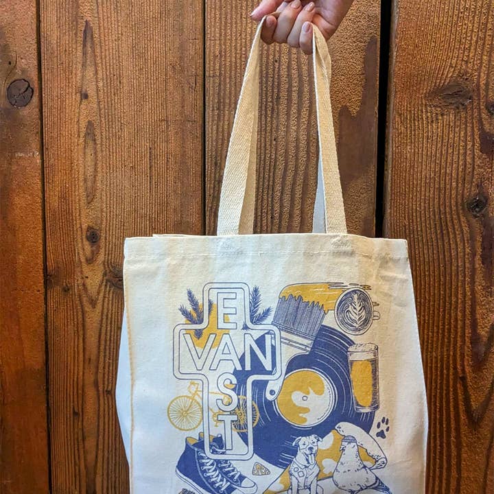 Porchlight Press Letterpress - Wholesale Tote bag – Unisex - Tote Bag: East Van1