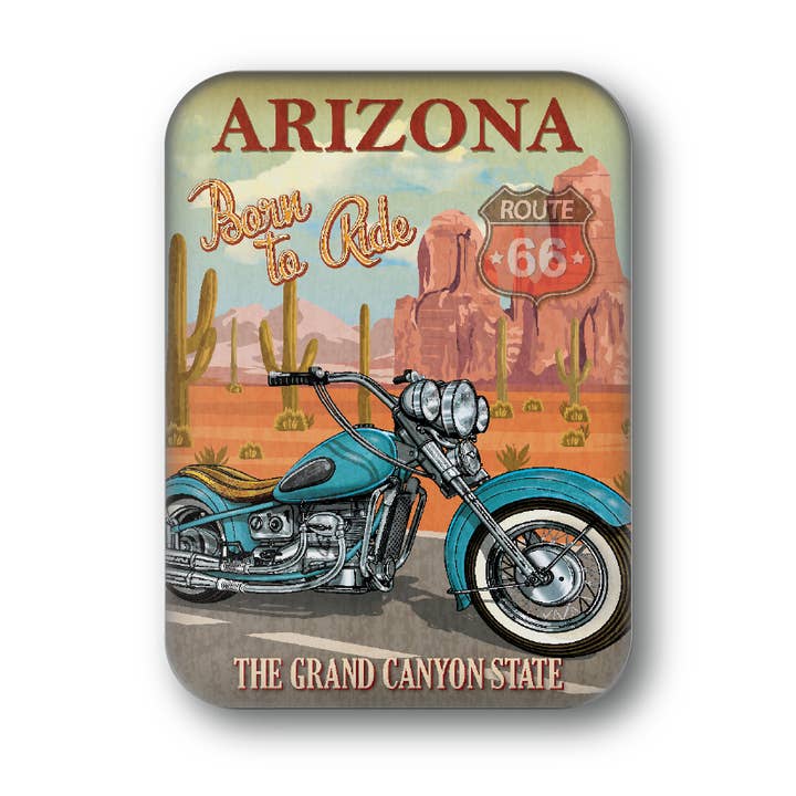 Arizona Born To Ride for wholesale by BetterMagnets.com by Design Studio 88 Inc