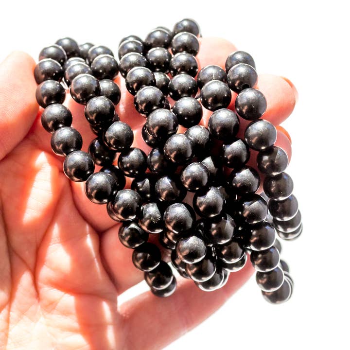Apothecary Co. - Wholesale Beaded Bracelet - Shungite Bracelet For EMF Protection