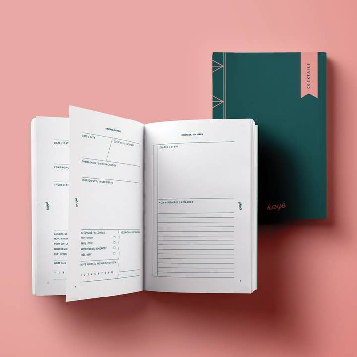 Cocktails Notebook for wholesale by Kayé Notebooks