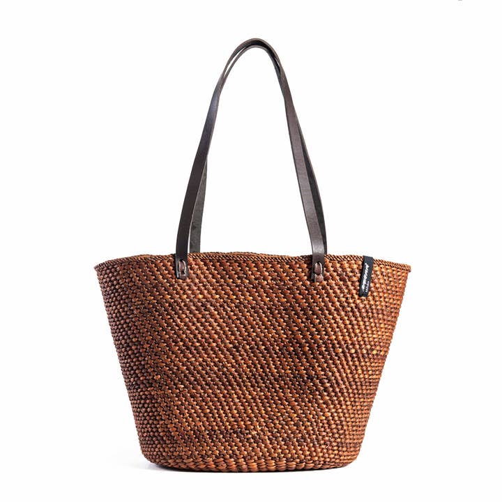 Iringa shopper basket | Brown M for wholesale by Mifuko