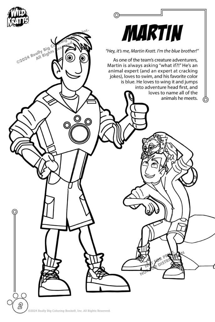 Really Big Coloring Books | ColoringBook.com - Wholesale Coloring & Activity Book - Kids & Baby - Wild Kratts® Giant Coloring Book 12 x 18 PBS KIDS®1