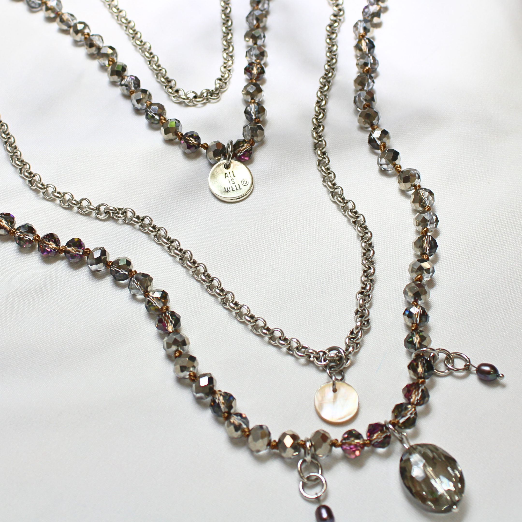 Katia Designs - Vendita all'ingrosso Collana con ciondolo/pendaglio - Tutto è Bene Cristallo Fusione Duo Bundle Edizione Limitata5