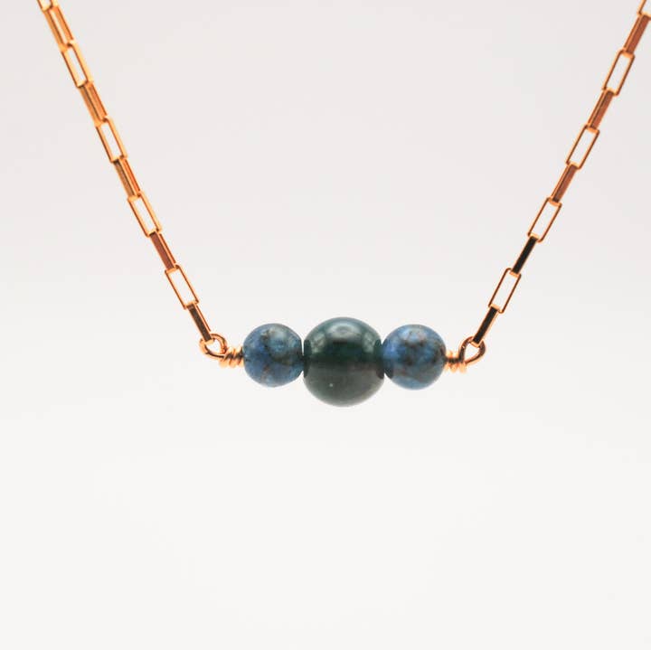 Apatite Genesis Necklace for wholesale by Ripple | Reiki Infused Jewelry