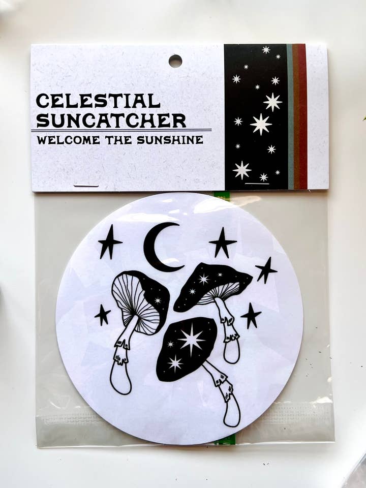 The Dance - Mushroom Suncatcher Sticker for wholesale by Ark Made