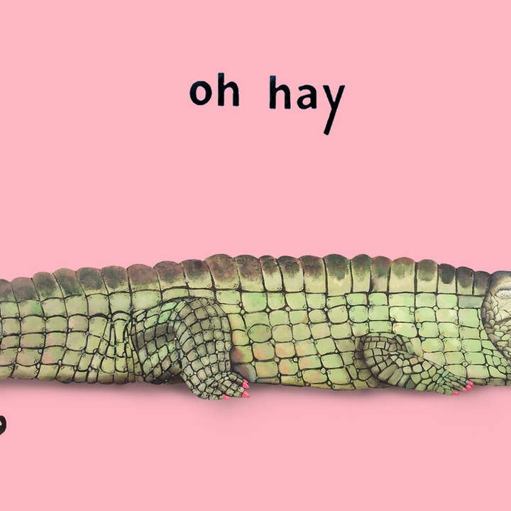 Åh Hay Sticker for engroshandel hos Caryn Cast Art