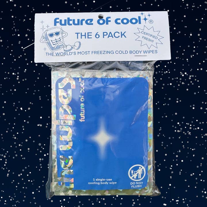 The Wipes: As Toalhitas Corporais Mais Refrescantes do Mundo, Pack de 6 por atacado de Future of Cool