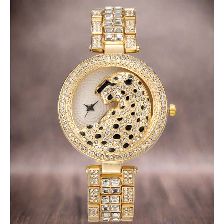 Montres pour femmes à la mode avec bracelet léopard pour la vente par WoodWristCo