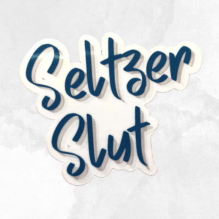 Autocollant Seltzer Slut pour la vente par The Cornflower
