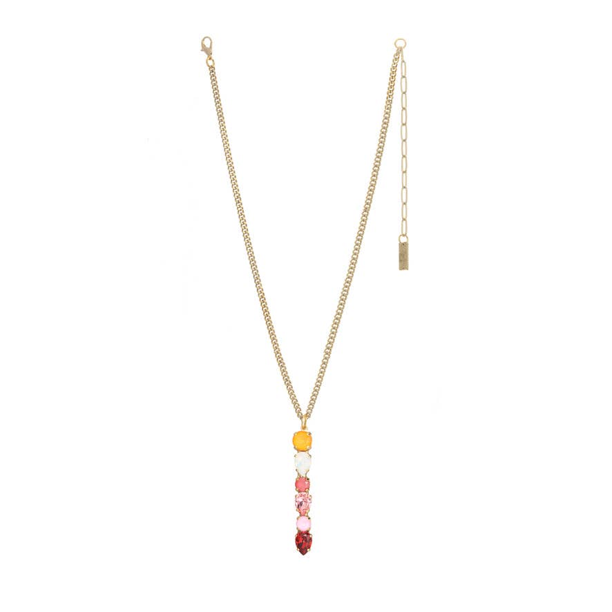 TOVA - Wholesale Pendant/Charm Necklace - Monograms in Neon Necklace23