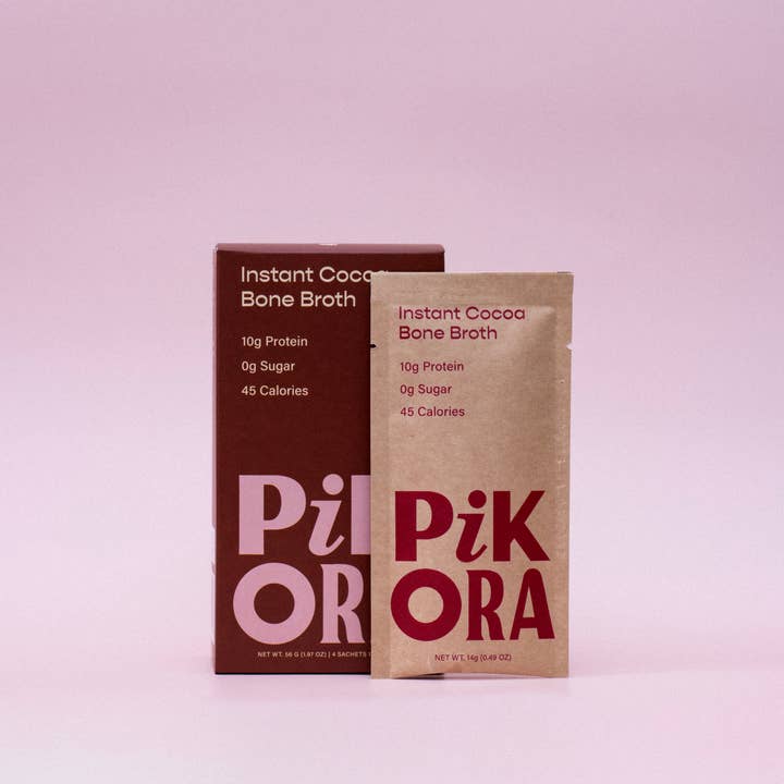 Pikora - Wholesale Powdered Health Drink - Cocoa Bone Broth (4 Single-Serve Sachets)1