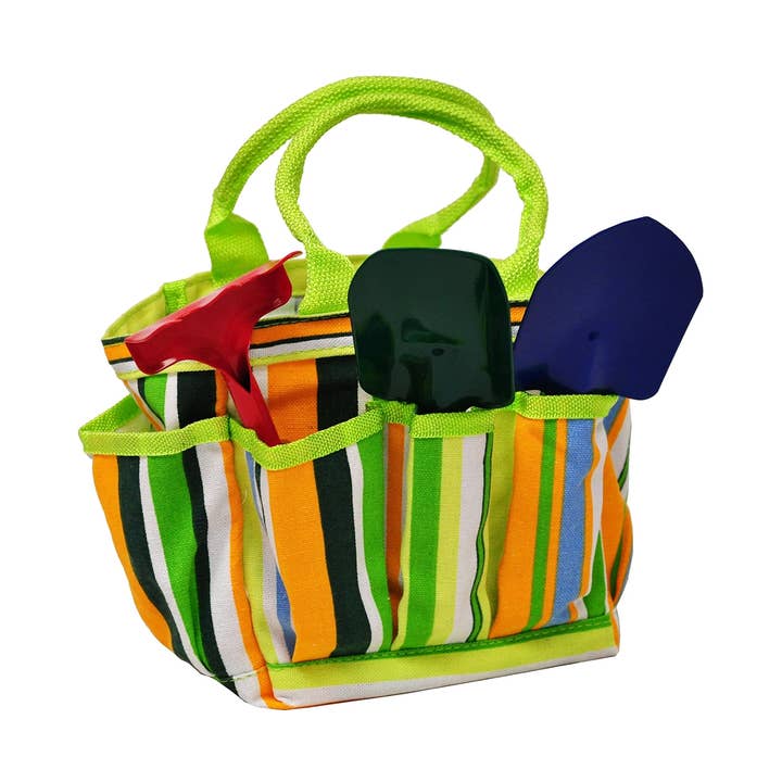 Ensemble d'outils de jardin pour enfants avec fourre-tout râteau à la main pour la vente par G & F Products