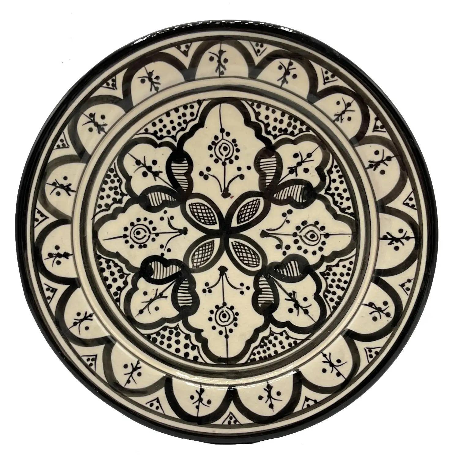 Etnico del Mondo - Wholesale Dinner Plate - Handcrafted Terracotta Plate from Safi, Morocco #121