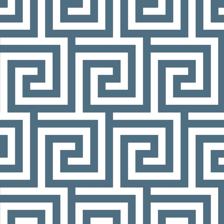 Aegean Grecian Key Cocktail Napkin for wholesale by Byron and Yorke