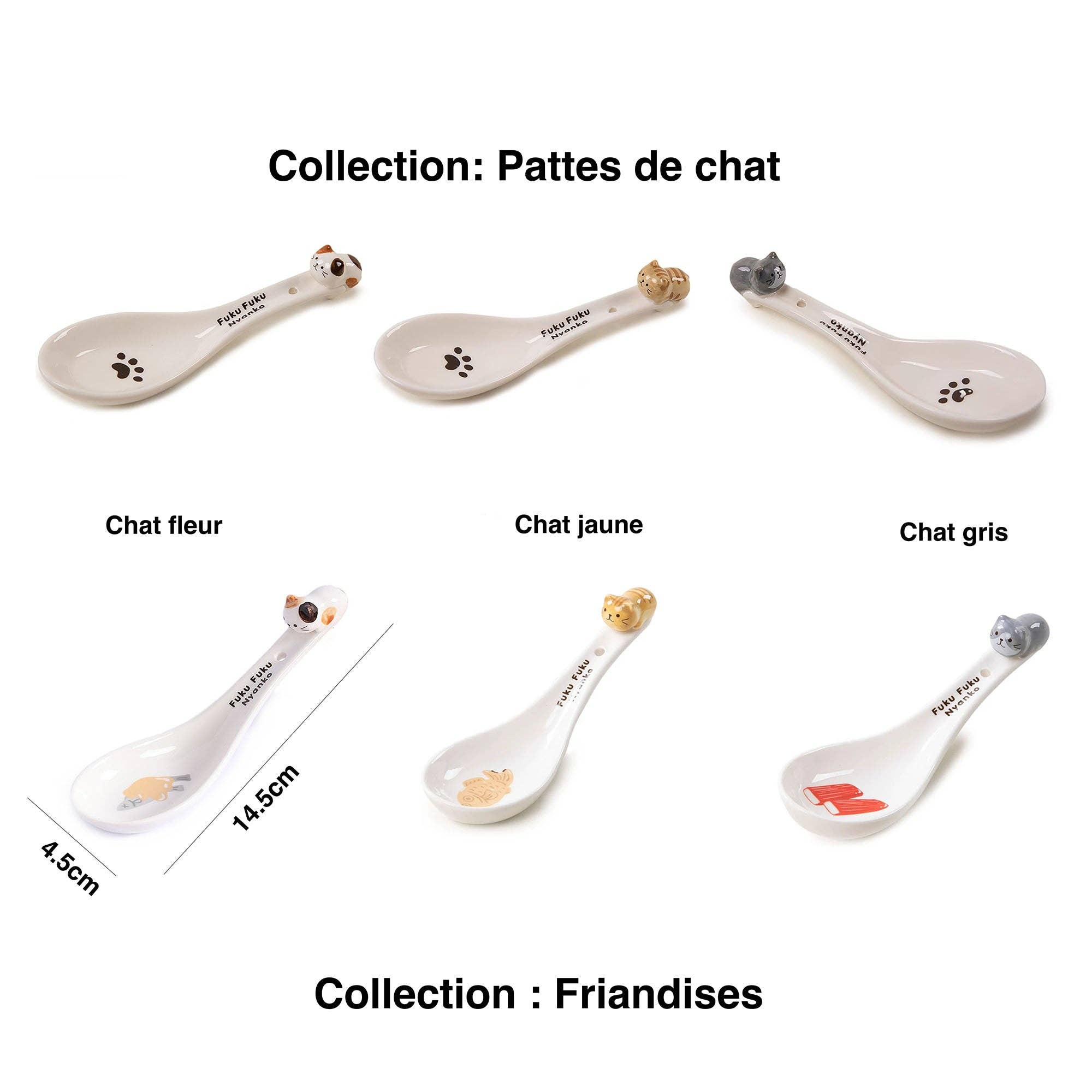 MinoCraft - Wholesale Table Spoon (Cutlery) - Porcelain Spoon with Cute Kitten Pattern13