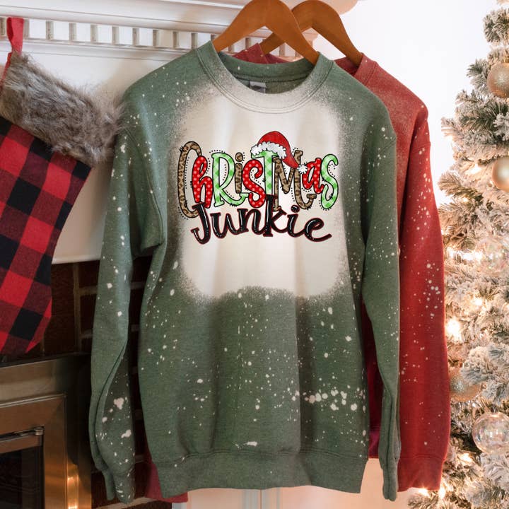 Christmas Junkie for wholesale by Tawakoni Tees and Things