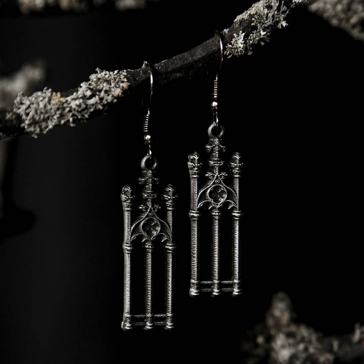 The Pretty Cult - Wholesale Dangle Earrings - Cemetery Walks Earrings – Gothic Statement Jewelry0