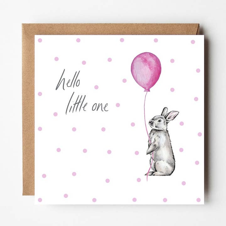 Tarjeta de bebé nuevo conejito para venta al por mayor de Little Brave Face