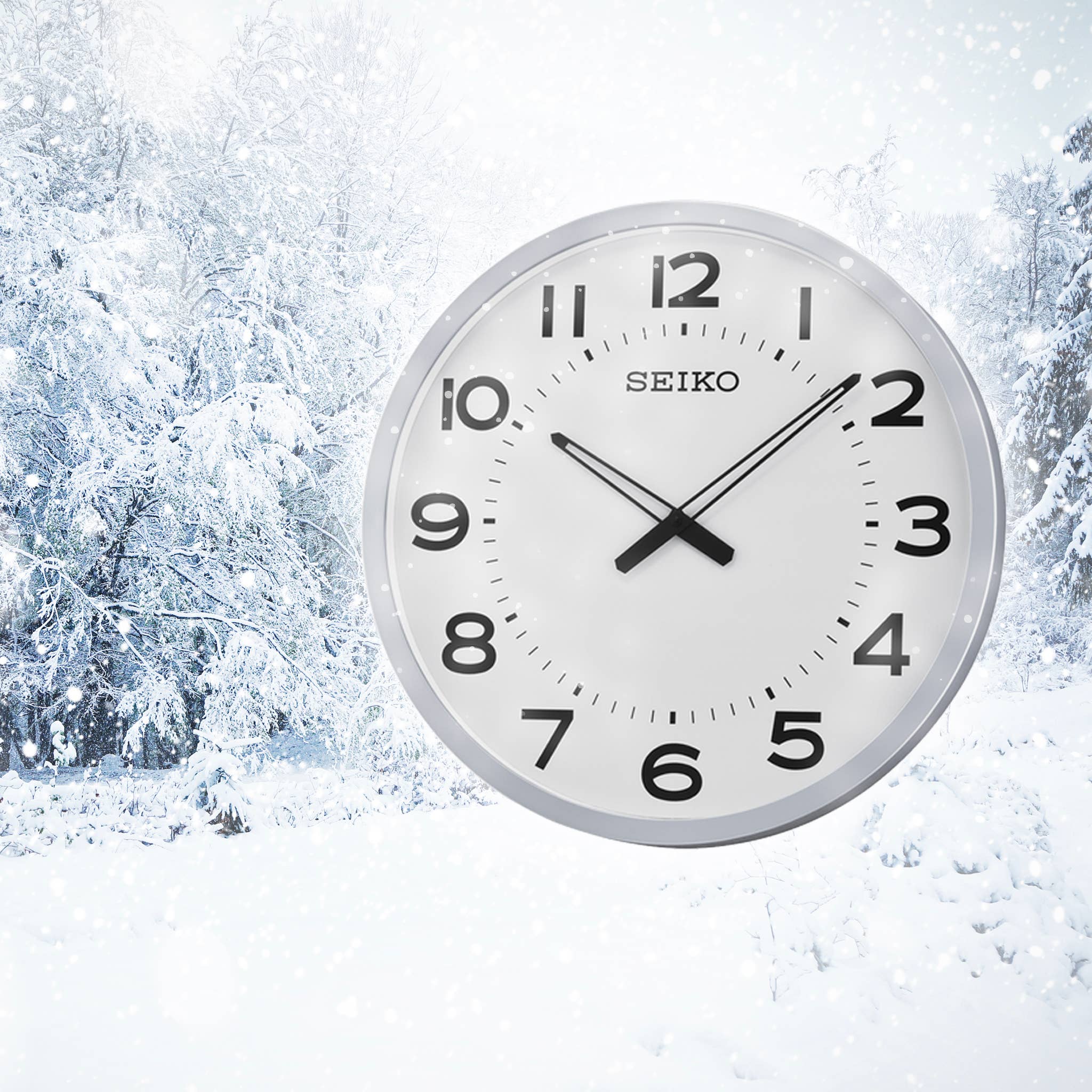 Seiko Clocks USA - Wholesale Wall Clock - 20" Ultra Modern White Framed Wall Clock6