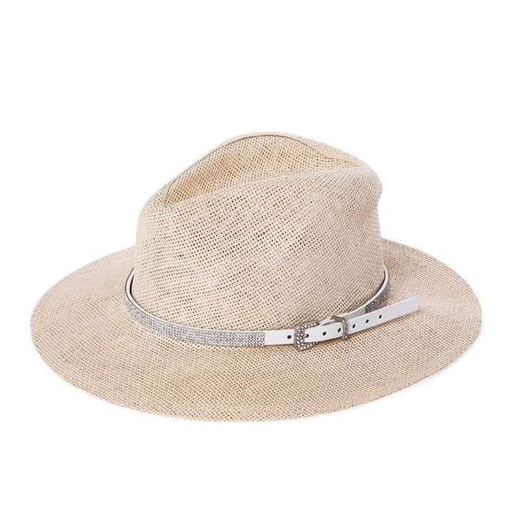 Rope & Spurs - Wholesale Hat Accessory - Women's - Crystal Leather Hat Belt2