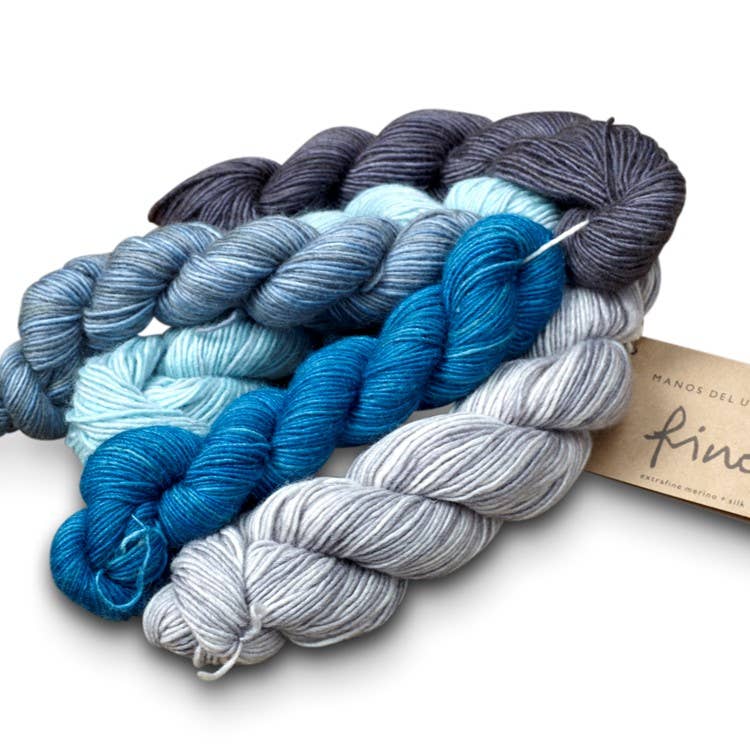 Rooster Yarns - Venta al por mayor Hilos - Set de mini madejas de hilo de tejido Fino de Manos del Uruguay7