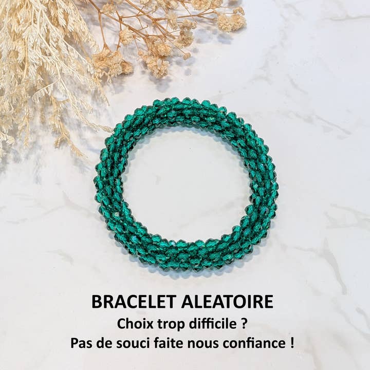 LOLO & YAYA - Wholesale Schakelarmband - Kristaleffect armband in groentint11