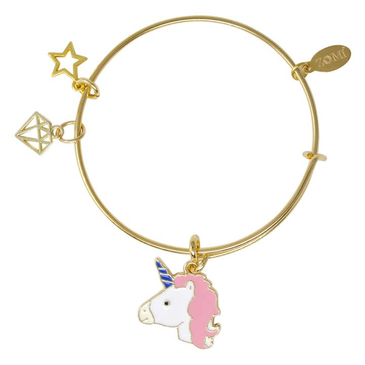 ZOMI GEMS – wholesale Berlockarmband – Enhörning & pärla Guld Armband Armband