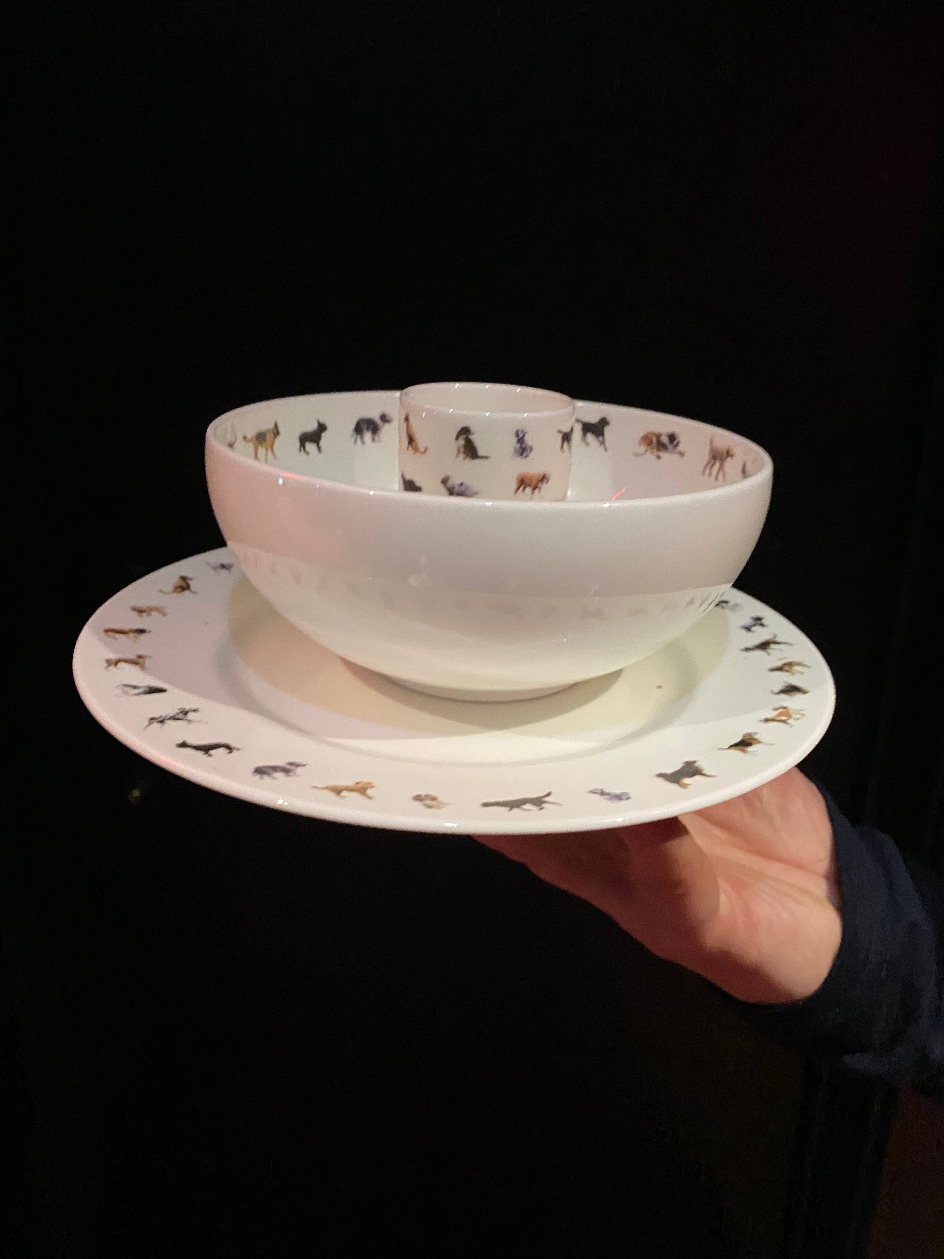 Powderhound – wholesale Dinner plate – POWDERHOUND SIDE PLATE DOG CHAIN2