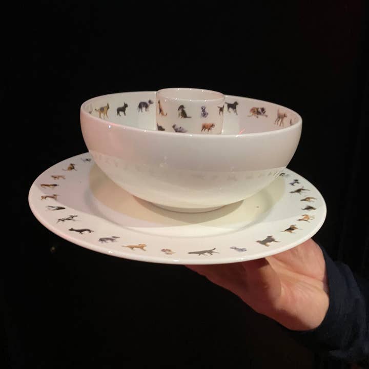 Powderhound – wholesale Dinner plate – POWDERHOUND SIDE PLATE DOG CHAIN2