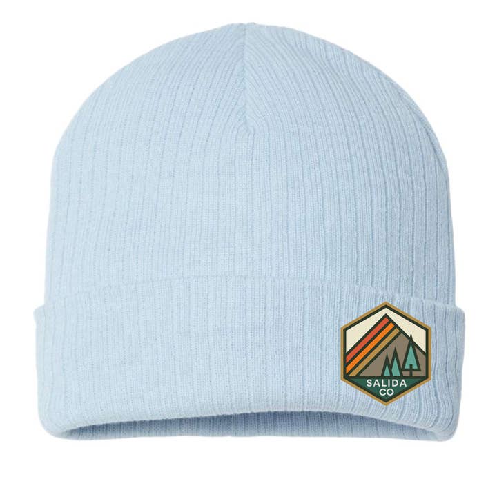 Spruce Seed - Wholesale Beanie - Women's - Rib Knit Beanie Hat- Salida Colorado Woven Patch Hat 3