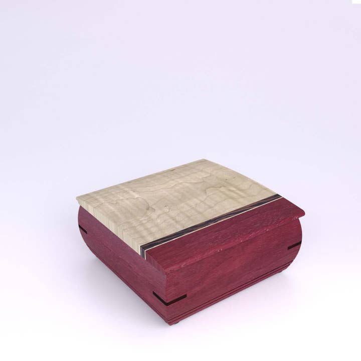 Mikutowski Woodworking - Wholesale Jewelry Box/Organizer - Wooden Ring Bearer Box for rings and cufflinks