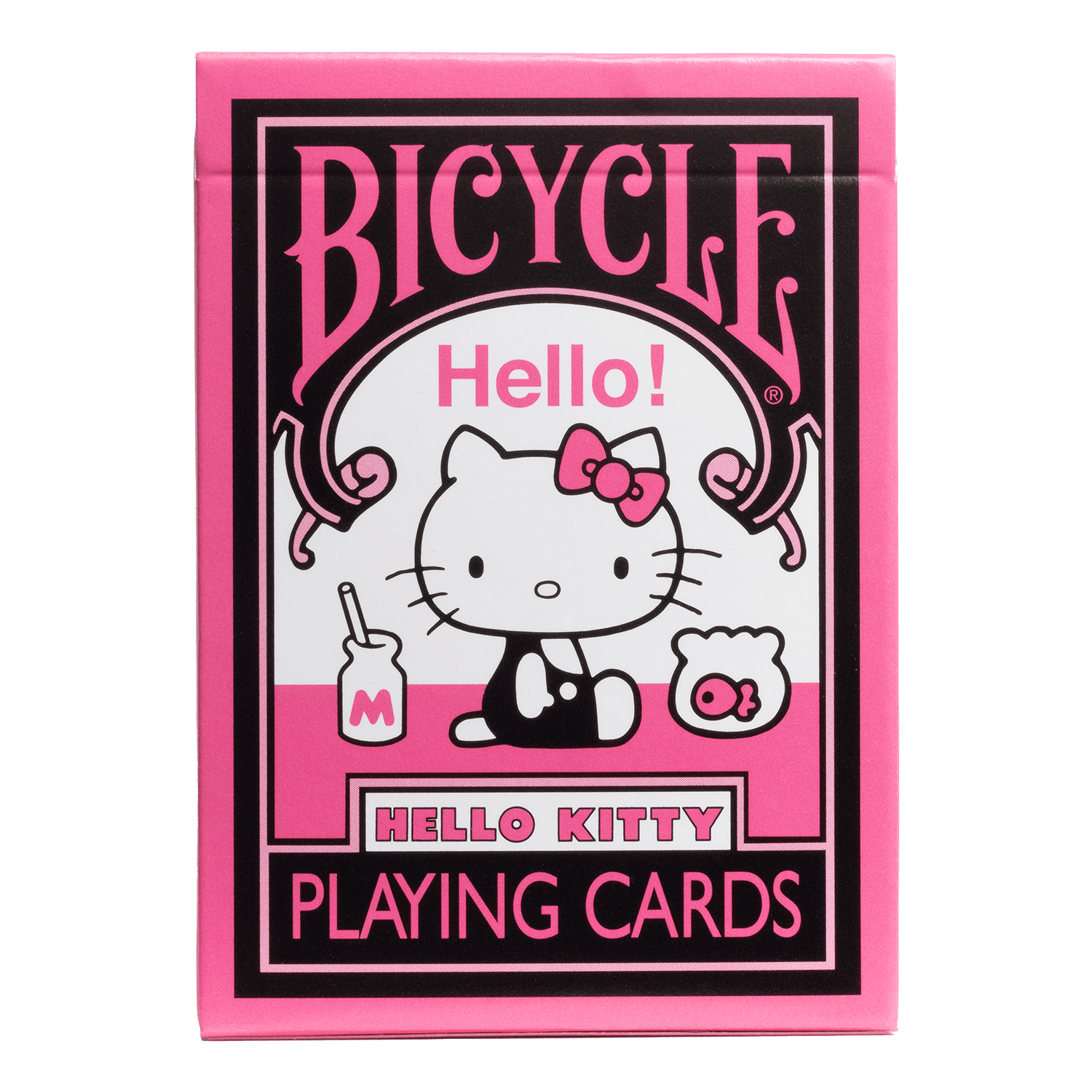 Cartamundi UK – wholesale Playing cards – Bicycle® Hello Kitty Black Pink Playing Cards1