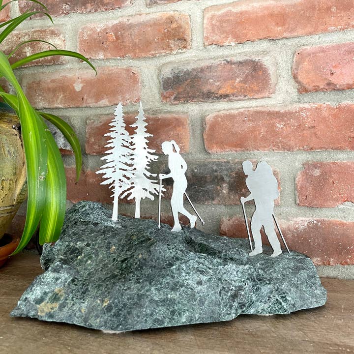 Vermont Rocks! - Wholesale Sculpture - Hiking Sculpture. Truly Unique Gift, Stainless Steel And Sto6