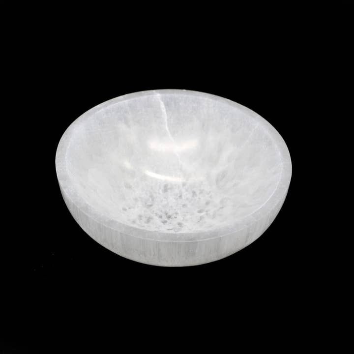 Designs by Deekay Inc. - Wholesale Smudge Plate - Round Selenite Smudge Bowl (5 in.)
