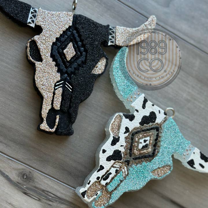1989 Co. - Wholesale Car Freshener - Women's - Bull Skull Car Freshie