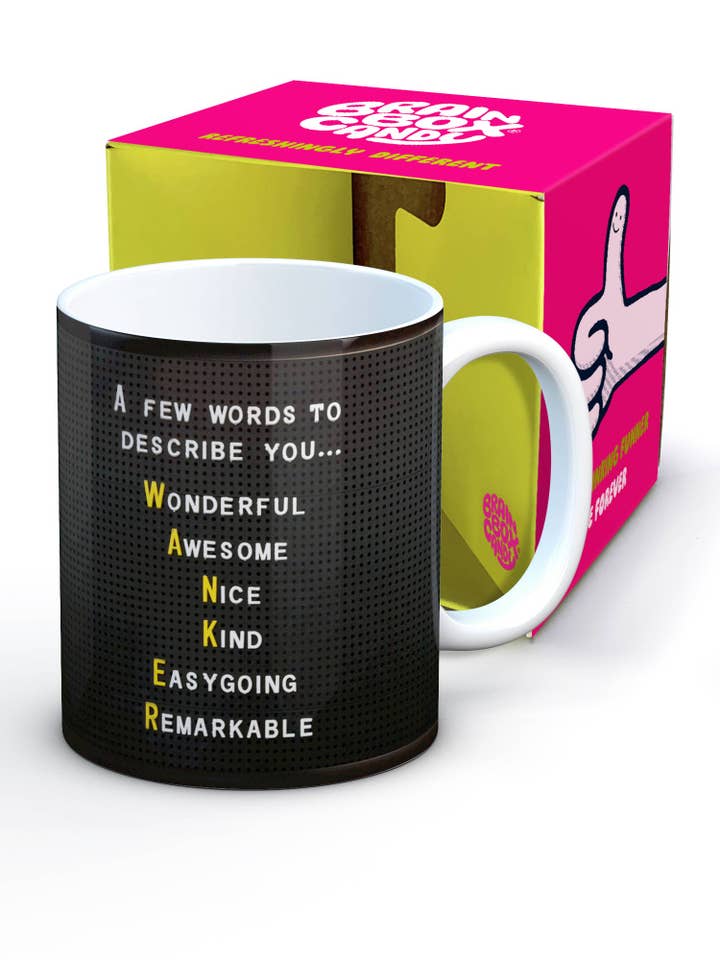 Grappige mok Wanker Acroniem voor wholesale door Brainbox Candy