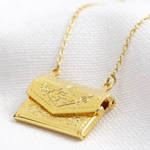 Gold and Silver lock necklace – erinknightdesigns