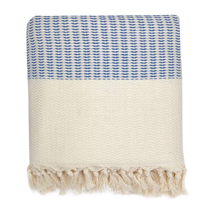 Plush Wavy Turkish Throw for wholesale by SLATE + SALT