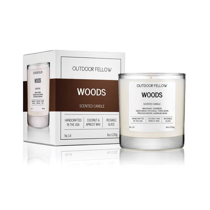 Woods Scented Candle for wholesale by Outdoor Fellow