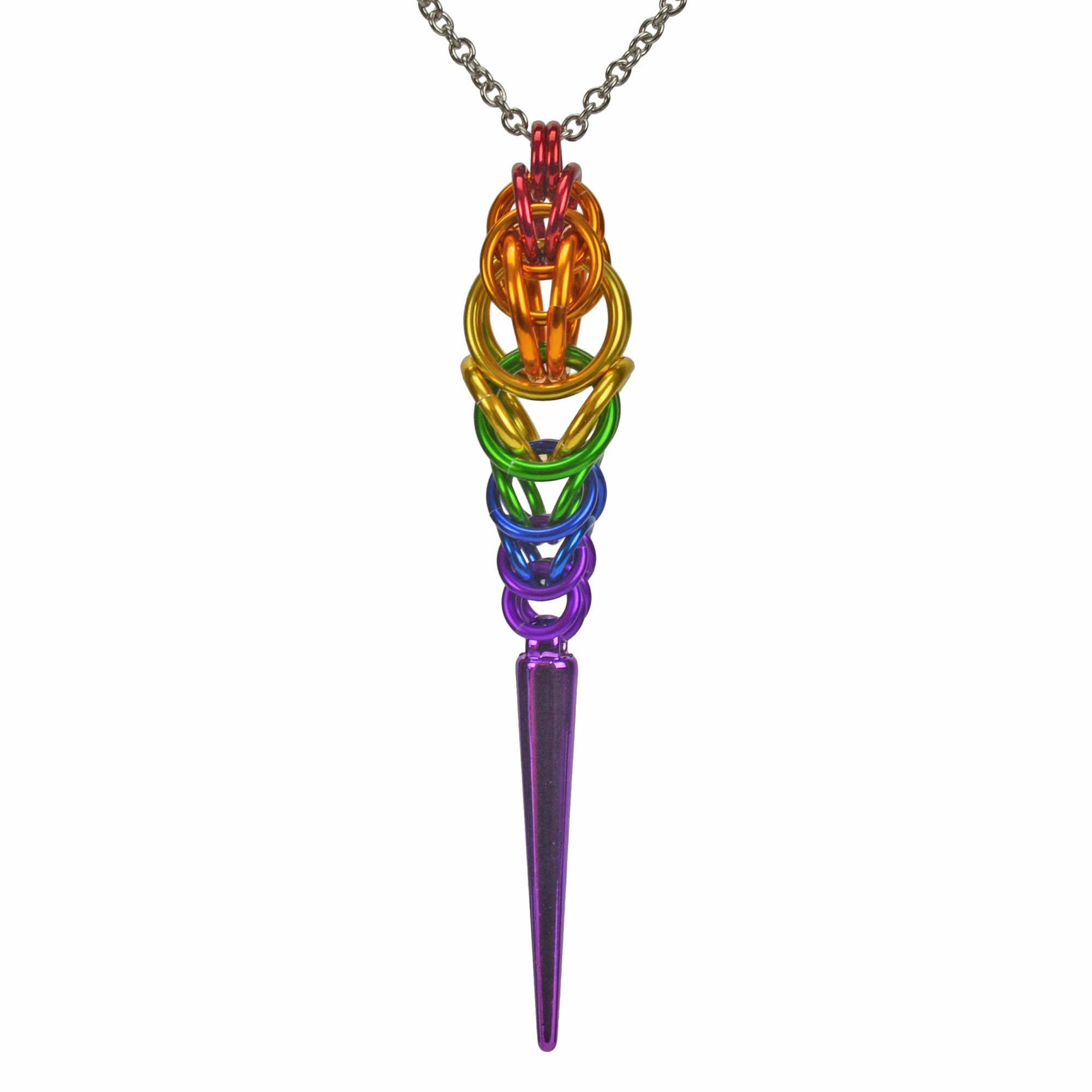 Rebeca Mojica Jewelry - Wholesale Pendant/Charm Necklace - LGBTQ Rainbow Pride - Spike Pendant0