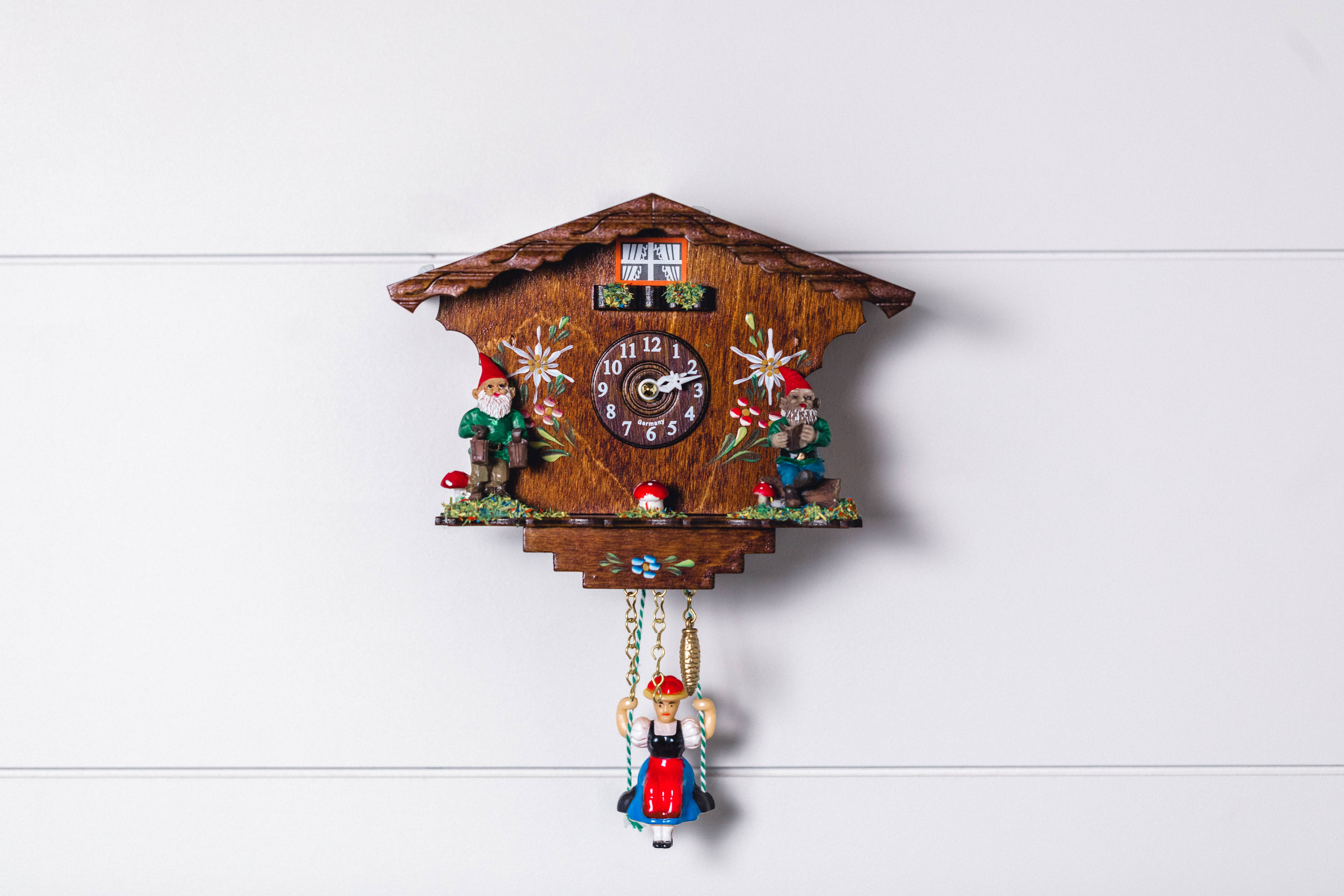 Hermle - Wholesale Wall Clock - ANNALIESSE Time Only Cuckoo Clock with Swinging Girl1