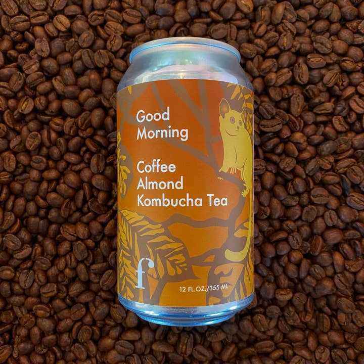 Figment Kombucha - Wholesale Kombucha - LIMITED RELEASE "Good Morning" Coffee Almond Kombucha - 12pk