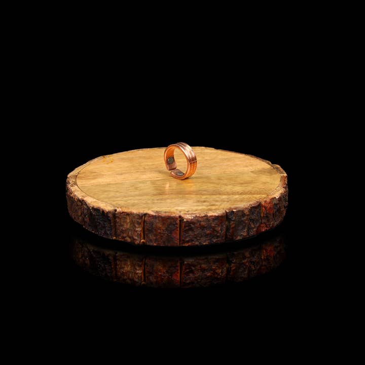 El'Cobre-Ecozonelifestyle - Vendita all'ingrosso Anello midi/a fascia - Anello di Rame con Magneti (Modello 2)2